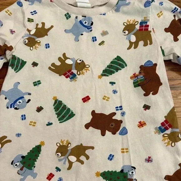 H&M Christmas Holiday Toddler Long Sleeve Shirt size 18 Months - Picture 2 of 5